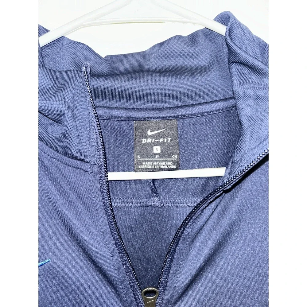 Nike Men Jacket Zip‎ Up Blue Size Small Dri-fit
